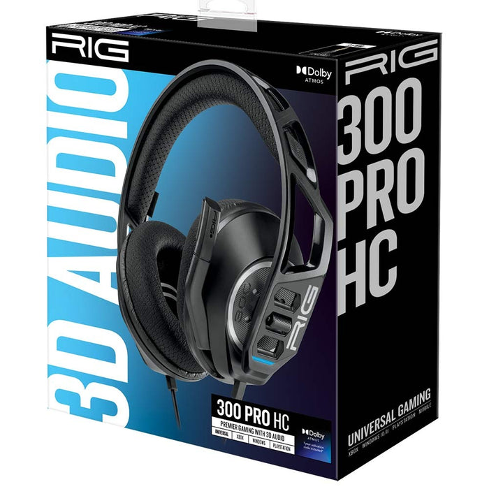 RIG 300 Pro HC Wired Gaming Headset - Black PC PS4 PS5 Xbox Series X/S (EX DISPLAY)