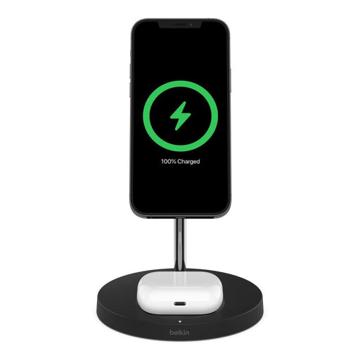 Belkin BoostUp Charge Pro MagSafe 2-in-1 Wireless Charger for Apple (Black)