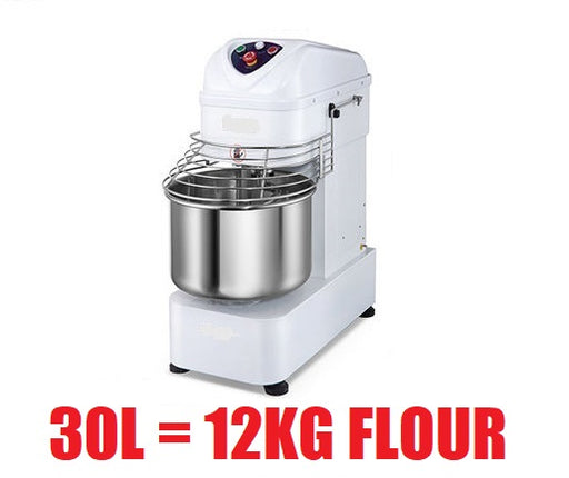 30 Litre Spiral Pizza Dough Mixer Bakery Bread Heavy Duty Commercial 30L - ONE SPEED CHAIN DRIVEN
