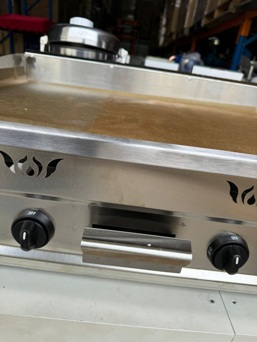 Commercial Large 900mm Heavy Duty 3 Burners Flattop Grill LPG Gas Stainless Steel Hot Plate