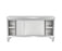 Stainless Steel Commercial Grade Work/Kitchen Table with Storage Cabinet - 120CM