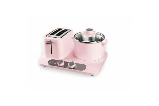 Vintage Electric 2 Slice Toaster Hot Plate Frying Pan Camping Breakfast Cooking - Pink
