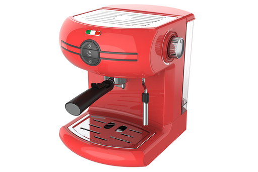 Vintage Coffee Machine Traditional Pump Espresso Coffee Machine Manual - Red