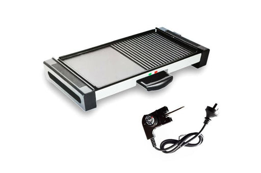 Vintage Electric BBQ Grill Smokeless Quick Heating Griddle Teppanyaki Non-Stick X-Large Family Size