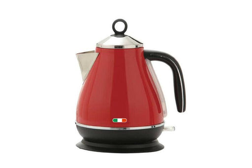 Vintage Electric Kettle Red 1.7L Stainless Steel Auto OFF 2200W