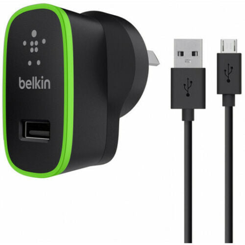 BELKIN F8M667au04 UNIVERSAL HOME CHARGER MICRO CABLE 10W 2.1A LG HTC Samsung
