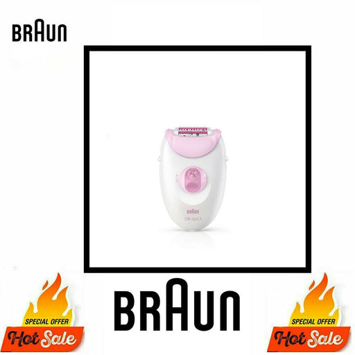Braun Silk-epil 3 Legs Epilator Smartlight Waterproof pink - Ex Display