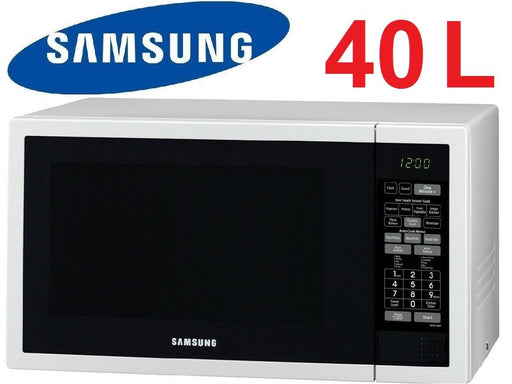 Samsung 40L 1000W White Microwave Oven Ceramic Enamel Interior - ME6144W