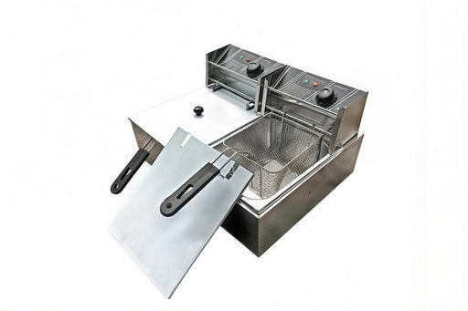 20L Electric Deep Fryer Commercial Bench Top Double Stainless Steel