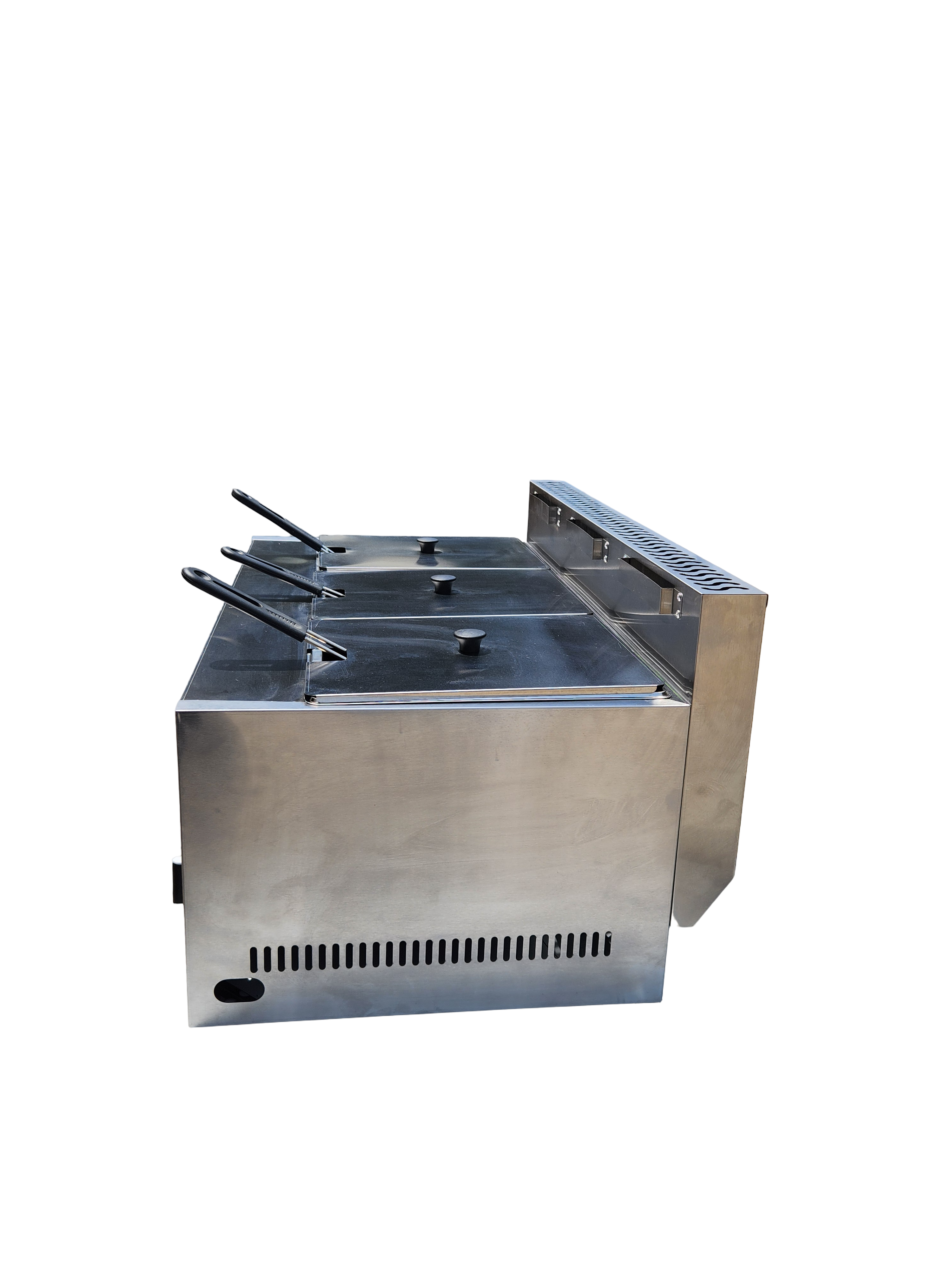 Commercial Triple Deep Fryer GAS LPG Stainless Steel (30L) AU