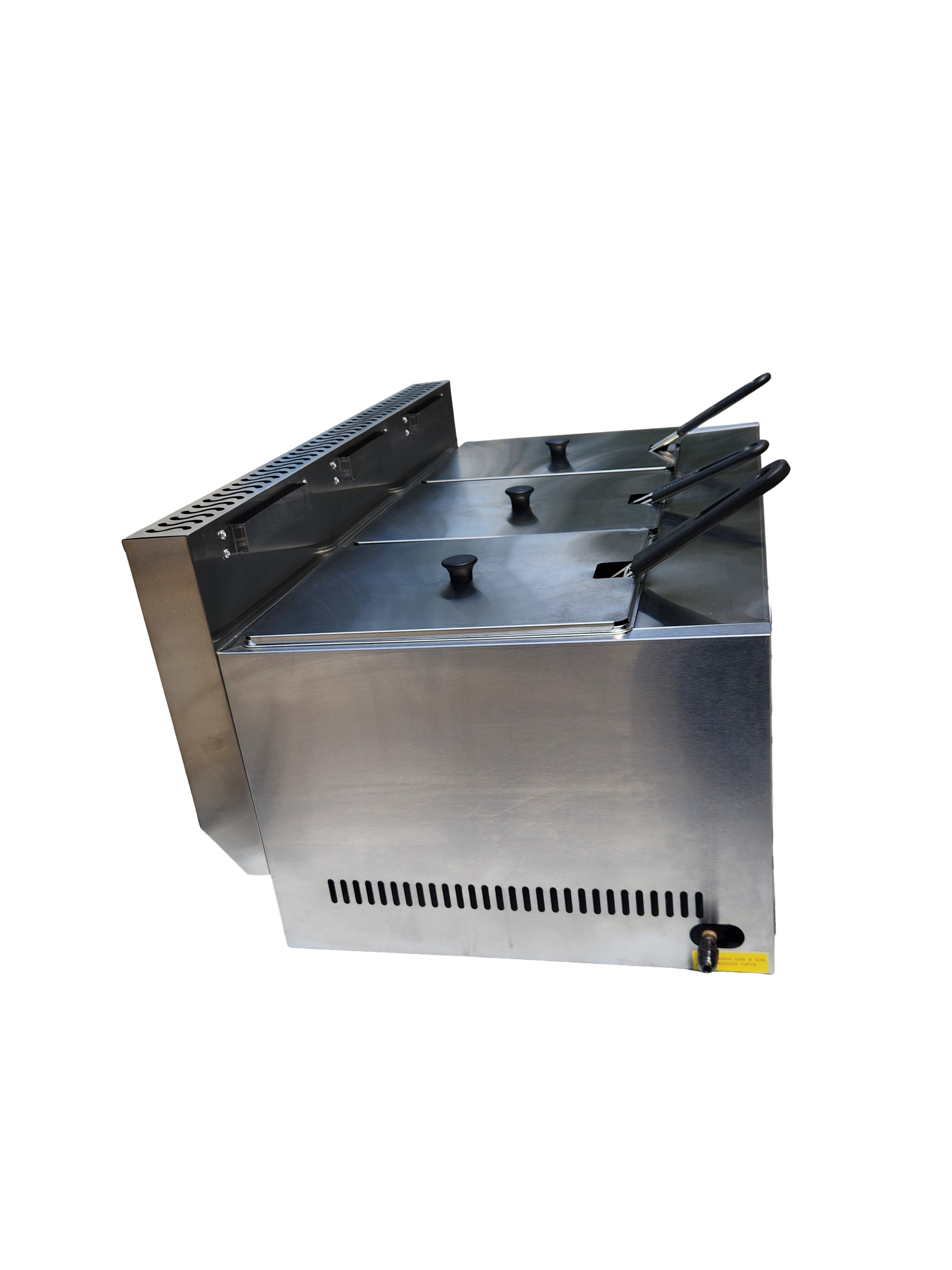 Commercial Triple Deep Fryer GAS LPG Stainless Steel (30L) AU