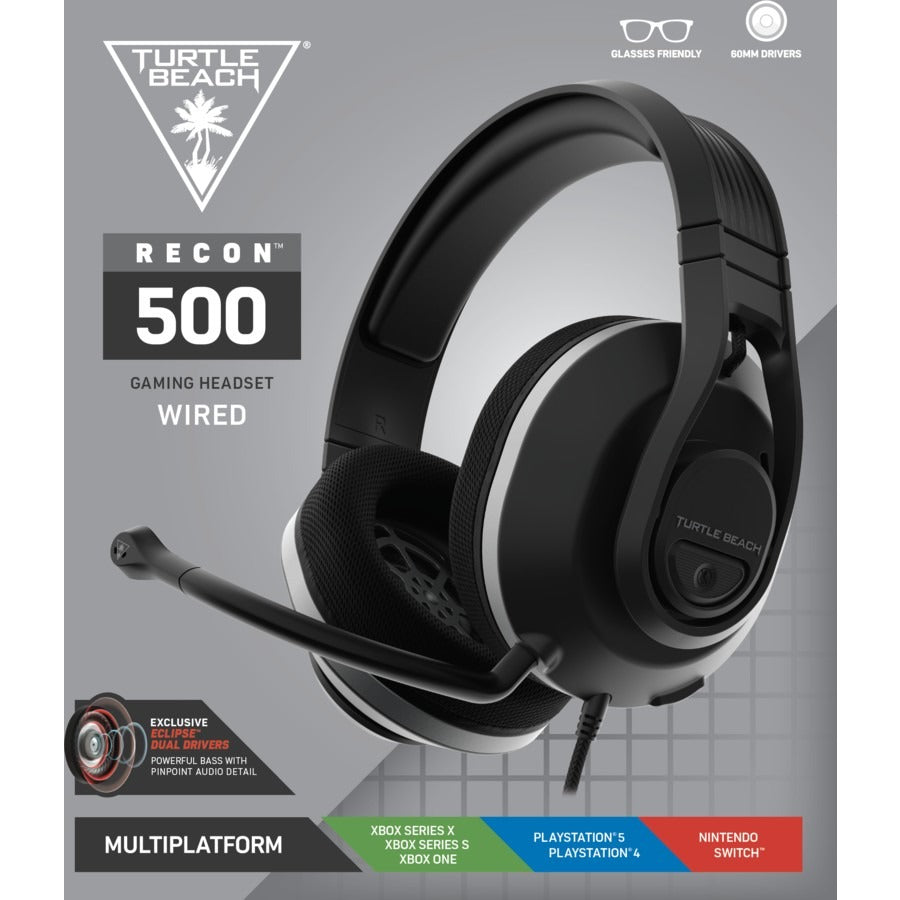 Turtle Beach Recon 500 Wired Stereo Headset – Xbox, PlayStation, PC, Switch – Black – Ex-Display