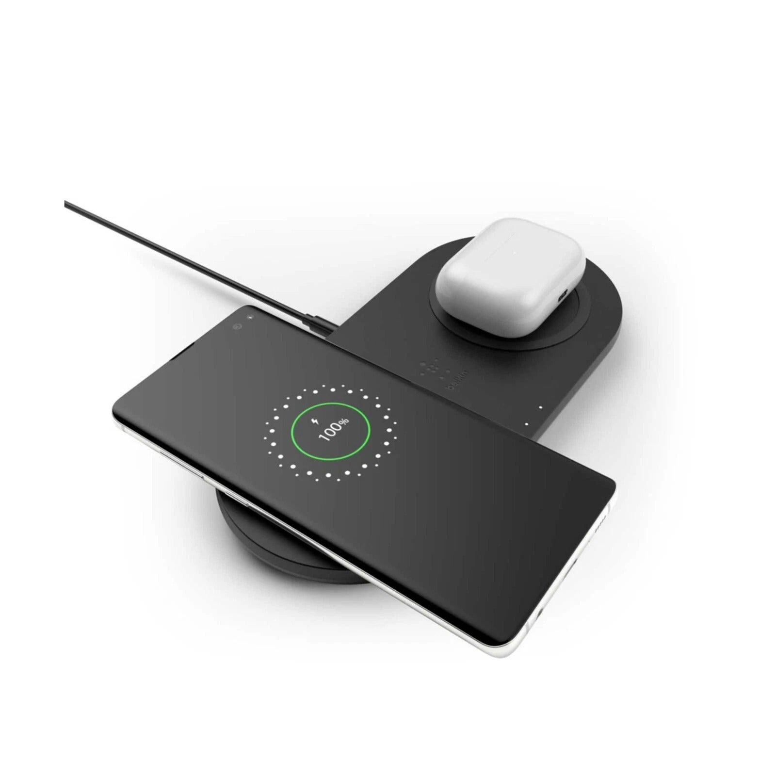 Belkin Dual Wireless Charger (Dual Wireless Charging Pad 10W) Fast Charge - Black - Ex Display