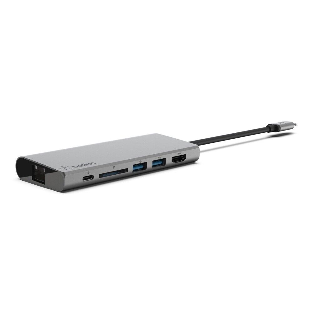 Multimedia Hub Belkin USB-C Multimedia Hub with HDMI and Ethernet and Power Delivery ...