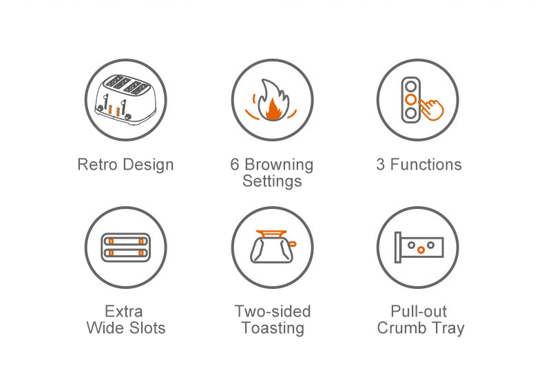 Vintage Electric Kettle and 4 slice Toaster Combo Black Stainless Stee