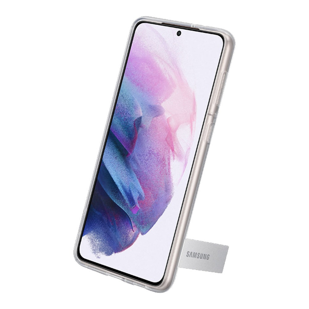 Original Samsung Clear Standing Cover for Galaxy S21+ / S21+ 5G – Clear Transparent Kickstand Case