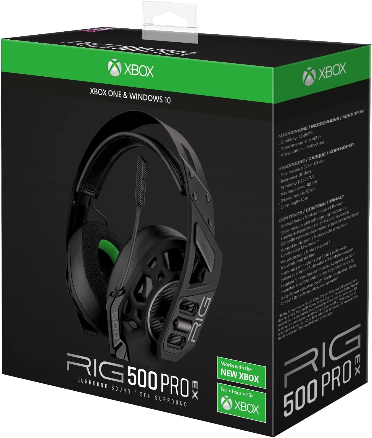 Power Rig Xbox RIG 500 PRO EX Surround Sound Wired Gaming Headset for Xbox - (REFURBI ...