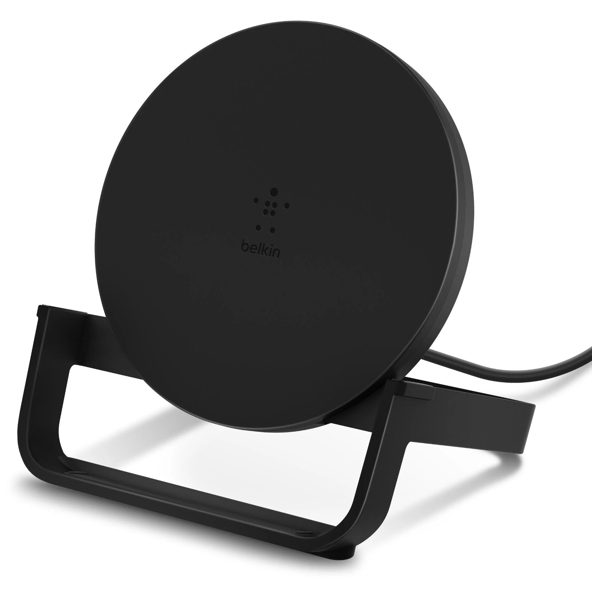 Belkin Wireless Charging Stand 10W – Qi-Compatible Fast Charger for iPhone Samsung Galaxy - Black