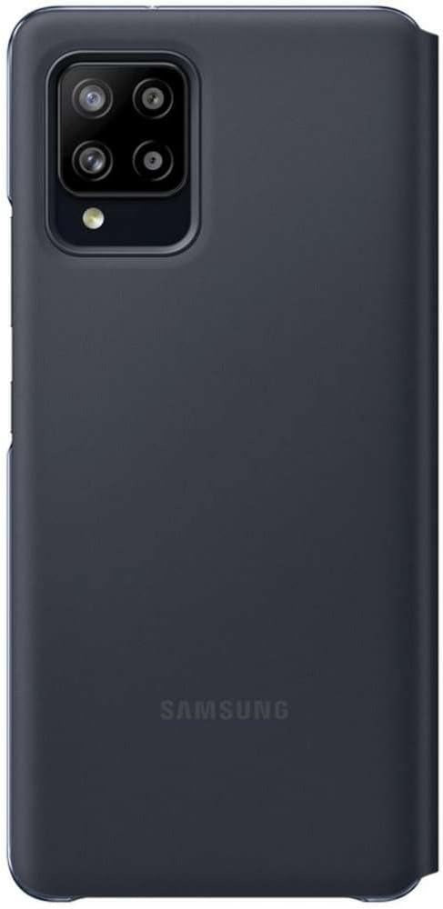 Original Genuine Samsung Galaxy A42 5G Smart S-View Wallet Cover – Black Leather Flip Case with Card Pocket