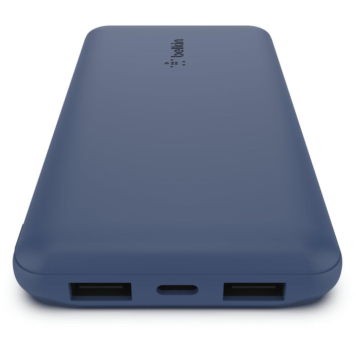 Belkin BoostUp Charge 10K 3 Port Power Bank with Cable (Blue) — REPOGUYS