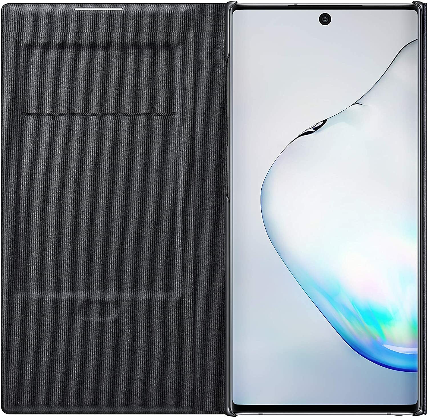 Original Genuine Samsung LED View Cover for Galaxy Note10+ / Note10+ 5G – Black – Smart LED Display Case