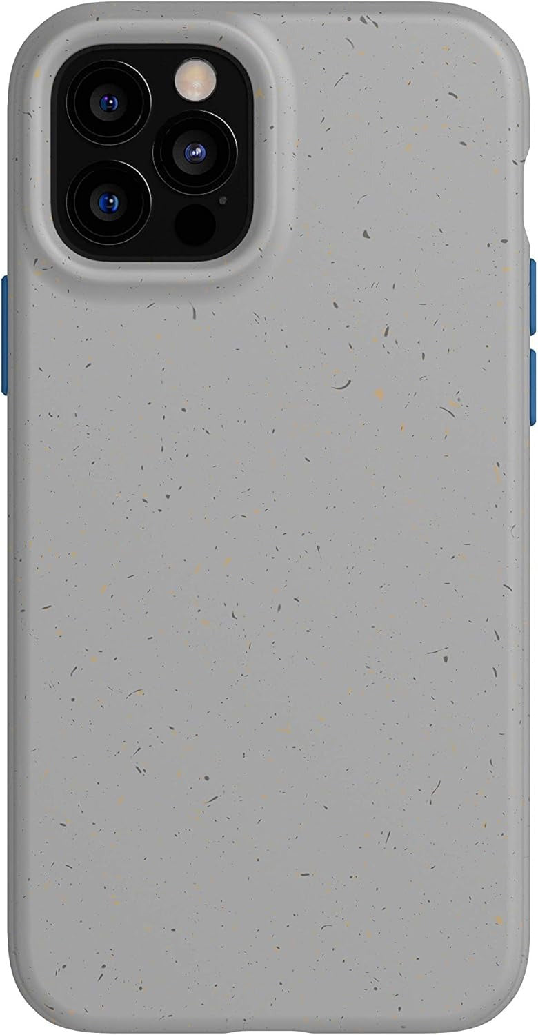 Original Genuine Tech21 EcoSlim Case for iPhone 12 Mini – Grey – 3m/10ft Impact Protection, Biodegradable, Non-Slip Grip