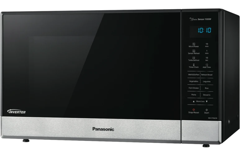 Panasonic 32L Microwave Oven NNST665B 1000W Black Stainless REFURBI