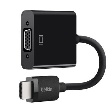 Belkin HDMI to VGA Adapter with Micro-USB Power – 15cm –  Black – Opened Never Used