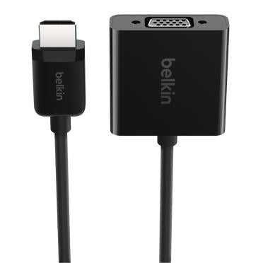 Belkin HDMI to VGA Adapter with Micro-USB Power – 15cm –  Black – Opened Never Used