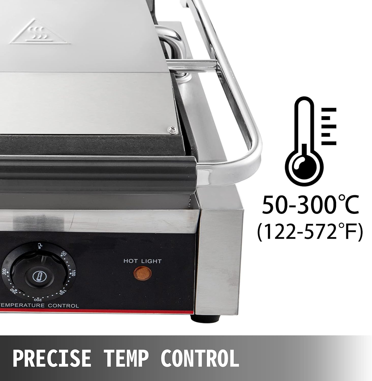 Commercial Double Electric Griddle Multigrill Toaster: Waffle Maker, Sandwich Press, and BBQ