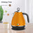 Vintage Electric Kettle and  4  slice Toaster Combo Orange Stainless Steel