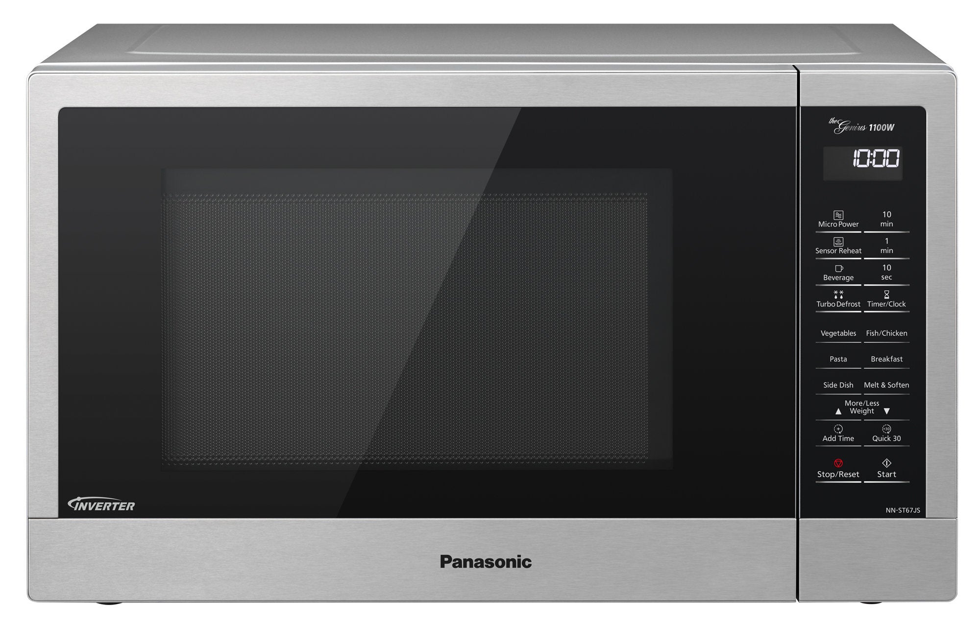 Panasonic 32L 1100W Inverter Microwave Stainless Steel NN-ST67JSQPQ - REFURBISHED