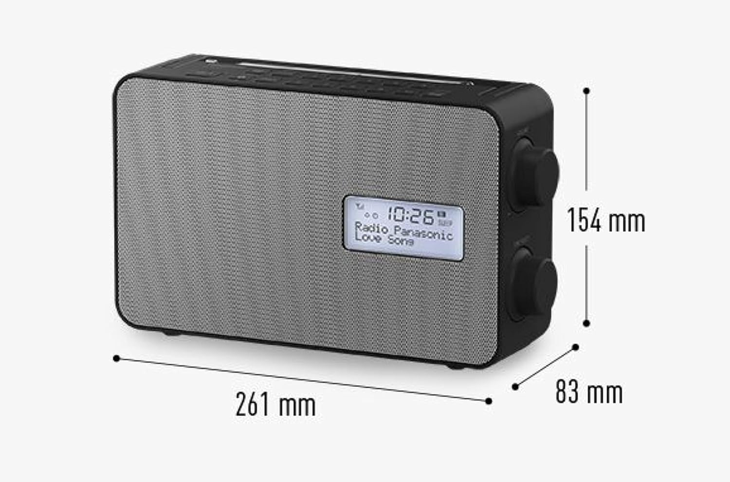 Panasonic RF-D30BTGN-K Portable FM/DAB+ Digital Radio – Bluetooth, USB Charging – Ex-Display