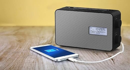 Panasonic RF-D30BTGN-K Portable FM/DAB+ Digital Radio – Bluetooth, USB Charging – Ex-Display