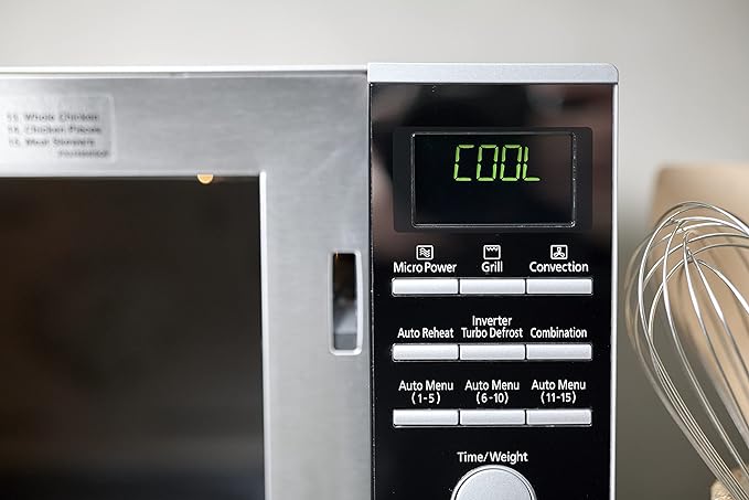 Panasonic 27L 1400W 3-in-1 Flatbed Convection Microwave Oven, Silver (NN-CF770M)