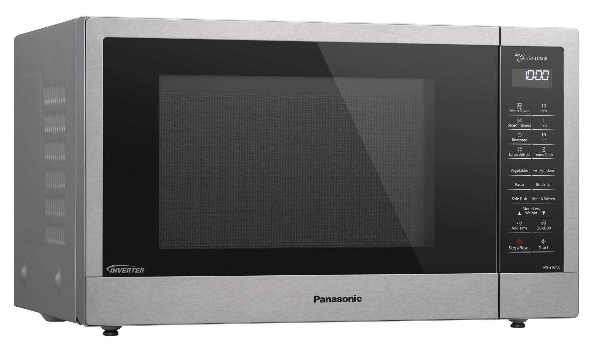 Panasonic 32L 1100W Inverter Microwave Stainless Steel NN-ST67JSQPQ - REFURBISHED