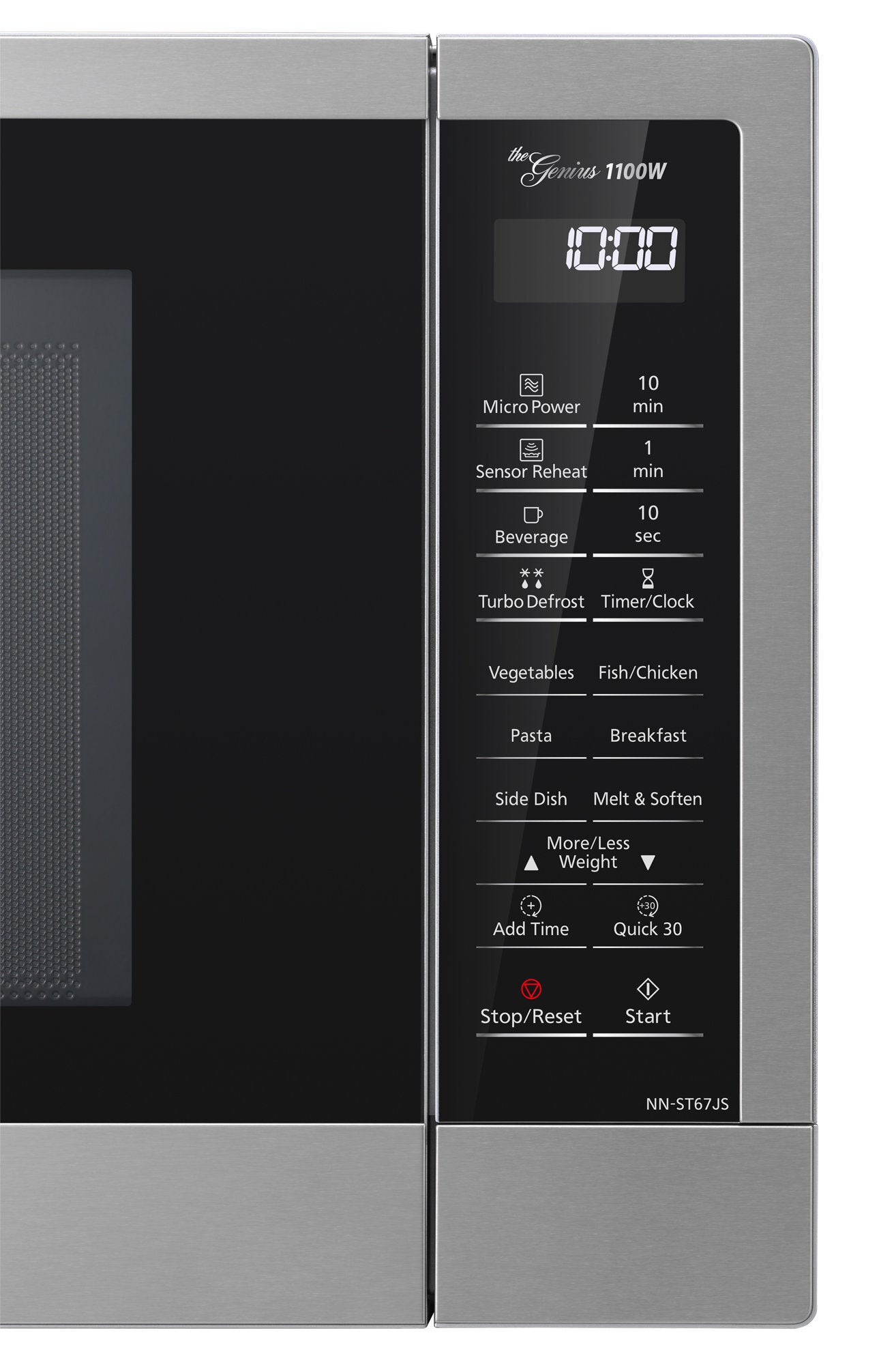 Panasonic 32L 1100W Inverter Microwave Stainless Steel NN-ST67JSQPQ - REFURBISHED