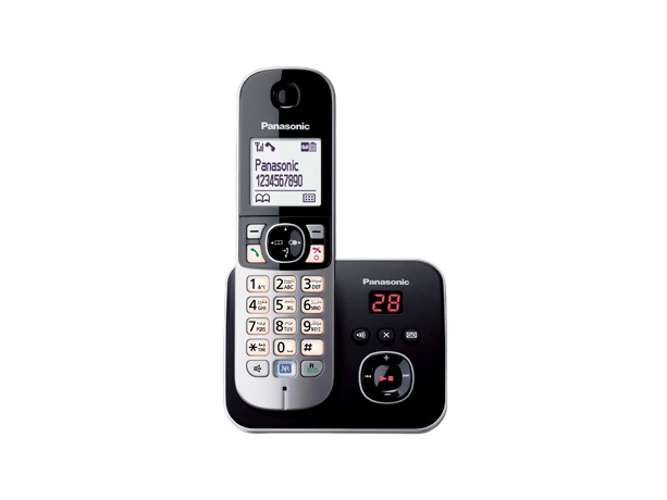 Panasonic KX-TG6821 Cordless Phone System – DECT 6.0, Answering Machine - Refurbished