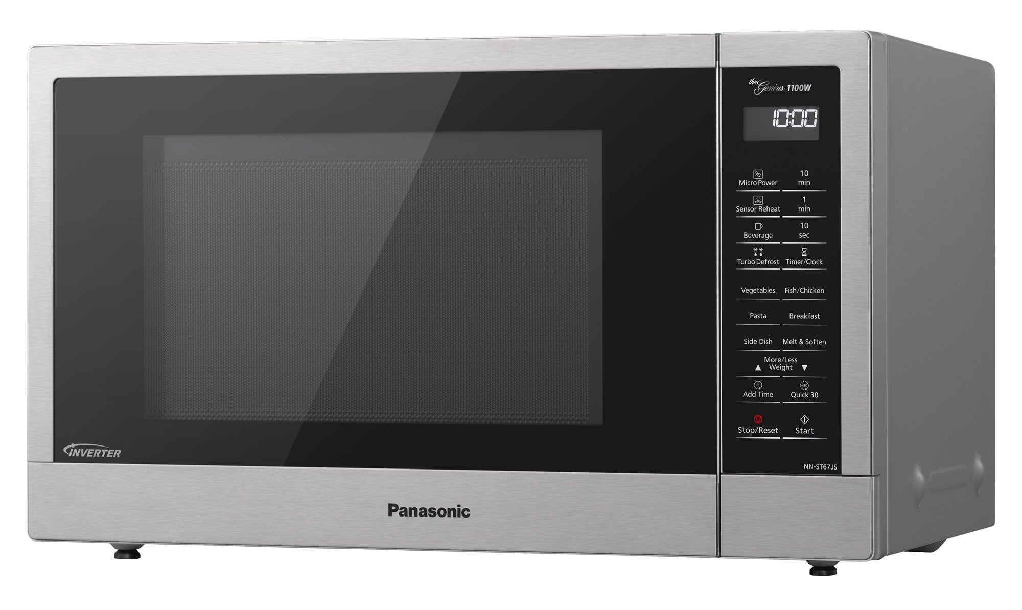 Panasonic 32L 1100W Inverter Microwave Stainless Steel NN-ST67JSQPQ - REFURBISHED