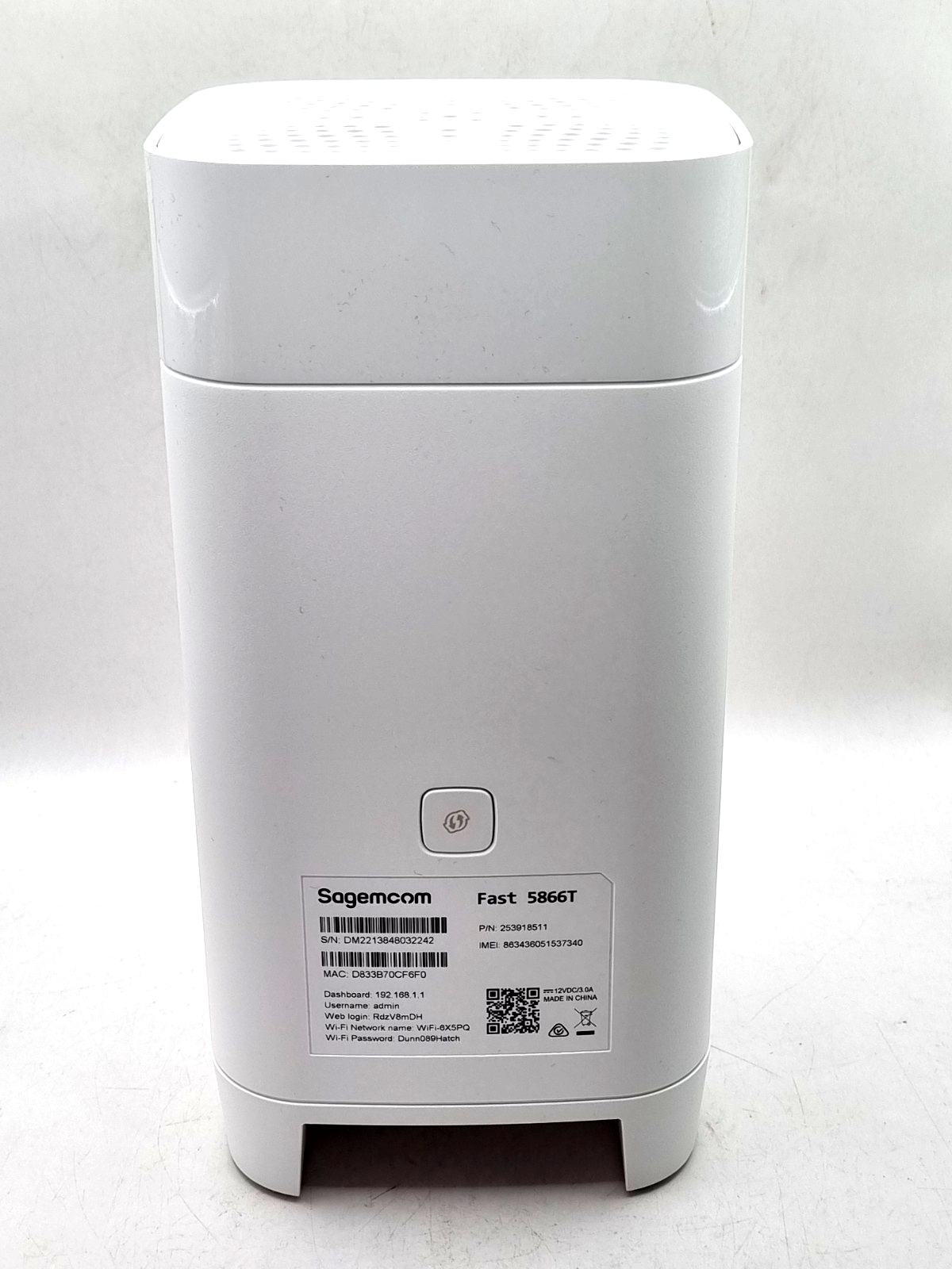 Sagemcom Fast 5866T 5G modem router Vodafone-Opened-never used – REPOGUYS