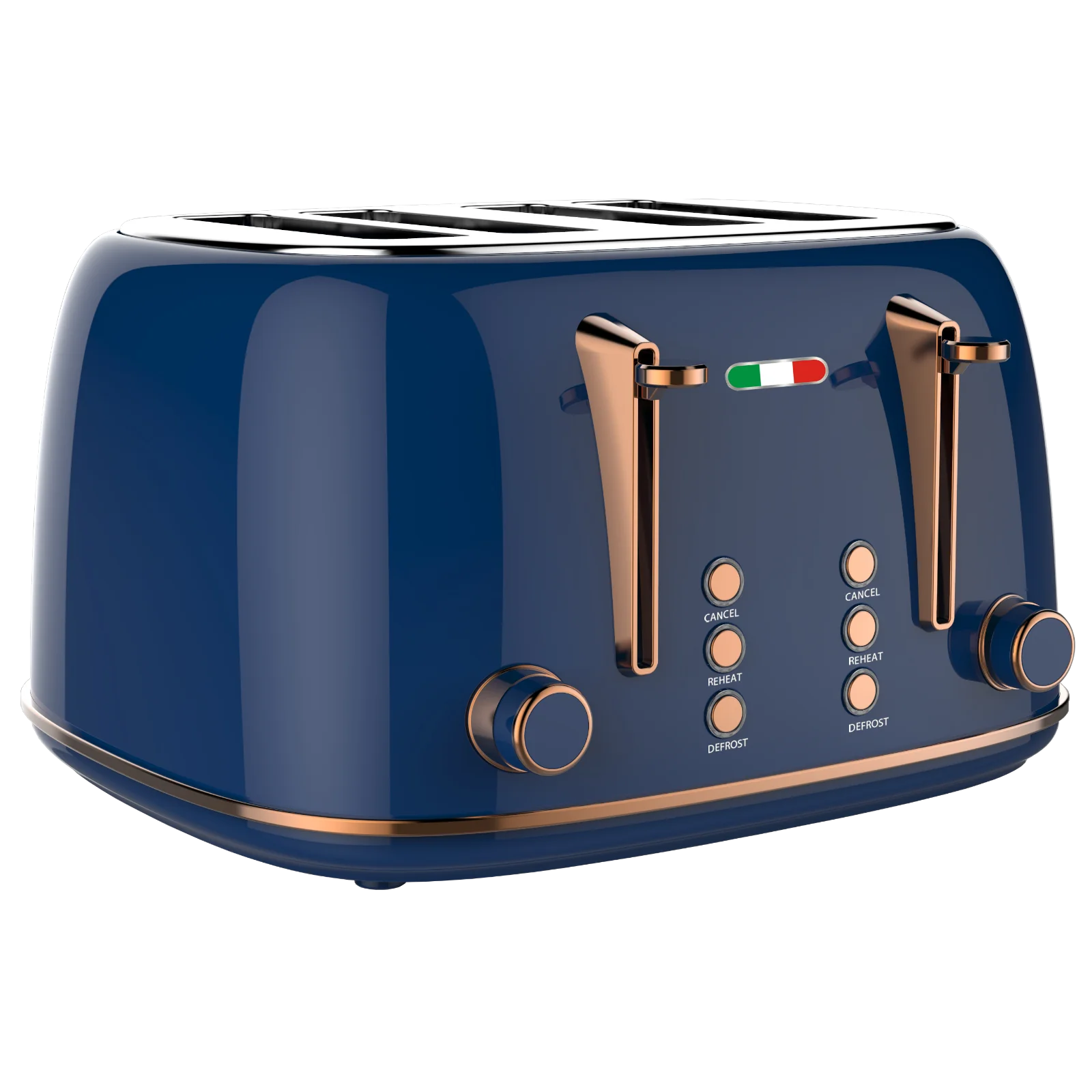 Vintage Electric Kettle Toaster Set Stylish Copper Blue