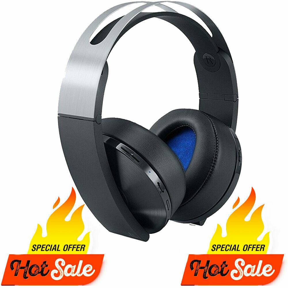 GENUINE SONY PS4 PLATINUM WIRELESS HEADSET[GAMING] PLATINUM HEADSET On