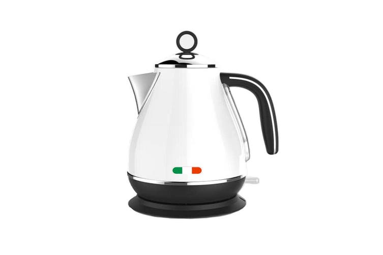 Vintage Electric kettle and 4 slice Toaster Combo White Stainless Steel