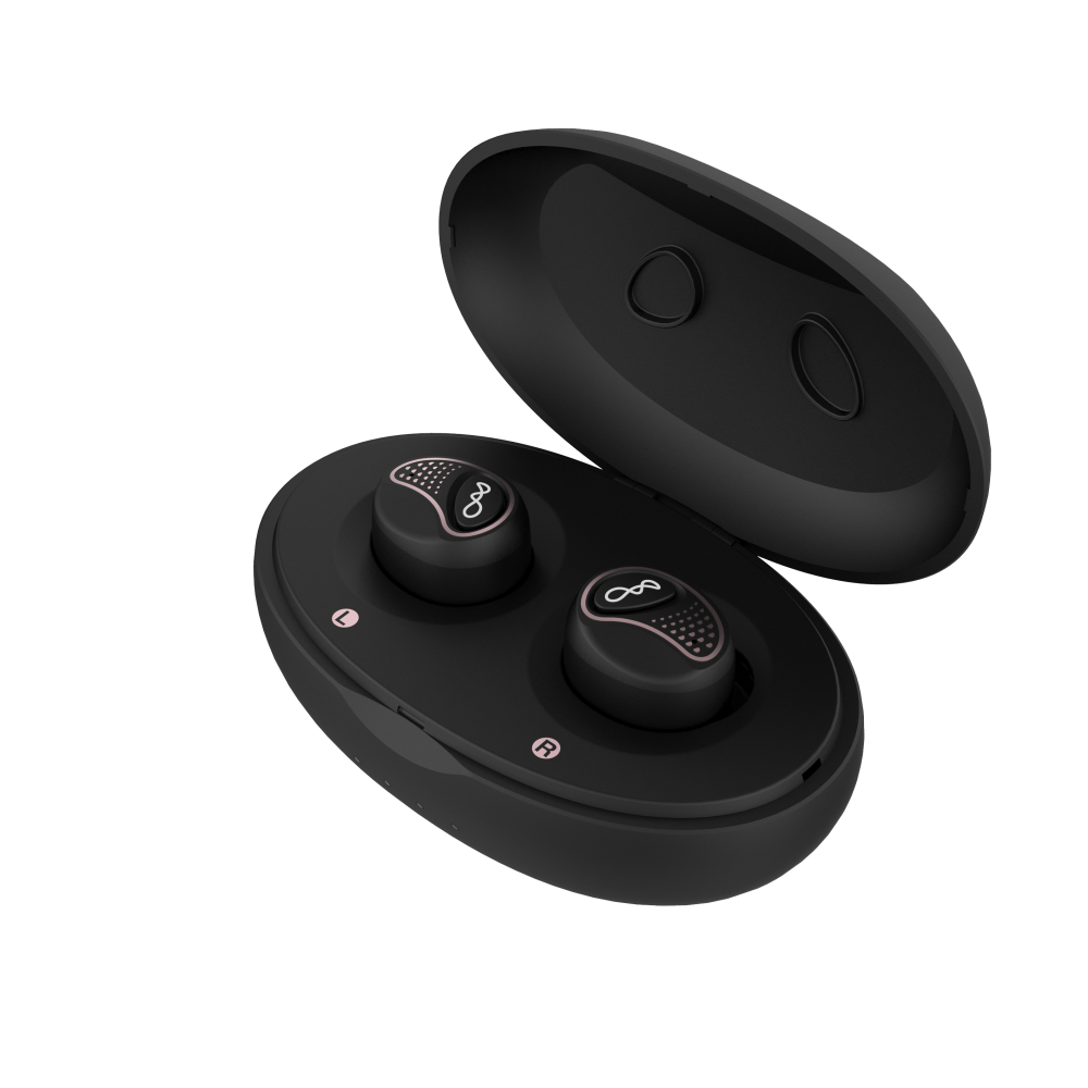 Genuine BlueAnt Active Audio PUMPAIR True Wireless Sportsbuds Black Rose Gold