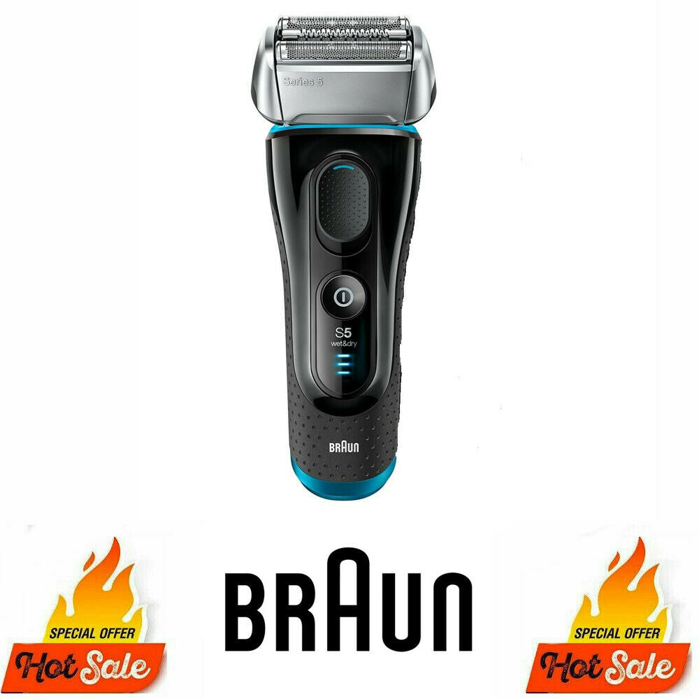 Braun Series 5 5197cc Electric Shaver for Men Wet & Dry Rechargeable Black